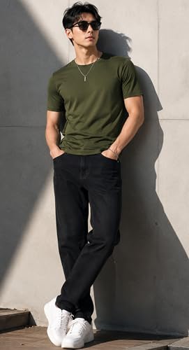 Image of London Hills T Shirt For Man | Men Round Neck Tshirts | Tshirt Shirts Men | Gym T Shirts For mens Workout | T-shirts For Man Cotton Stylish Round Neck T Shirt Half Sleeve Regular Fit Solid Multicolour