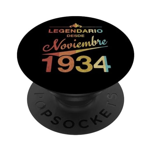 90 cumpleaños Nacido en Noviembre de 1934 Vintage 90 años PopSockets PopGrip Intercambiable