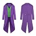 Tuxedo Mask Costume Adult Halloween Costumes Butler Costume Halloween Costume For Men Steam Punk Clothes Men Costume For Men Halloween Costumes Men Adult Joker Suit Joker Cost(dark purple,XL)