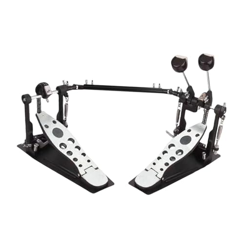 Pedal doble para bombo con cadena para batería miniatura 1