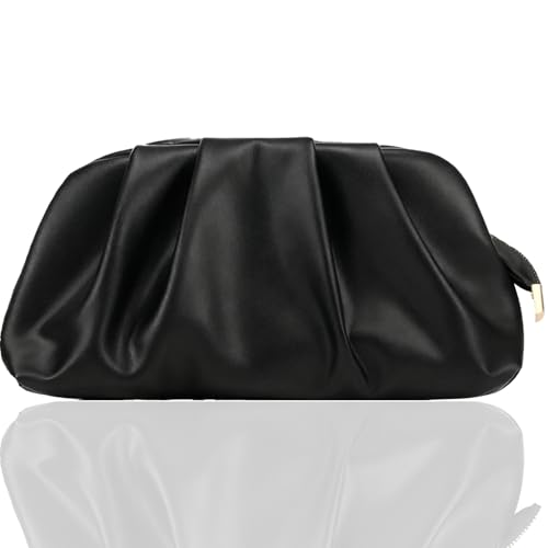 Pochette pour femme en cuir synthétique haut de gamme au design épuré