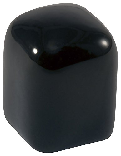 Bouchon carré en plastique anti-rayure embout vinyle noir pour pied de chaise