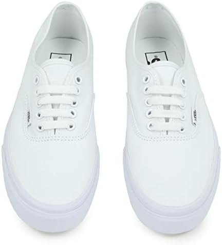 Vans 0EE3WOO: Authentic True White UNISEX Skateboard Sneakers, 10 Women/8.5 Men | Image 1