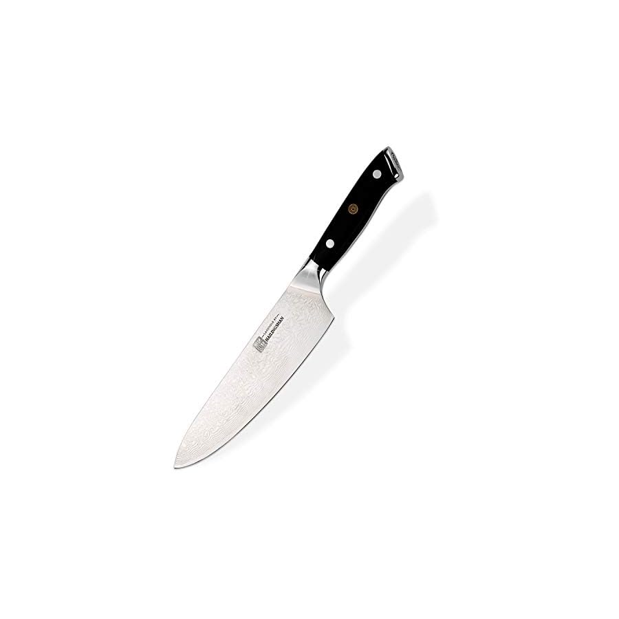 Laguiole by Hailingshan Qin Dynasty Series Chef Knife Pro Kitchen Knife 8 Inch Chef's knife High Carbon Damascus Steel Sharp paring knife with Ergonomic Handle