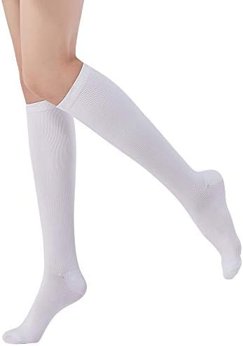 NOVAYARD Compression Socks for Women and Men Support Graduated 15-20 mmHg Medias De Compresion Mujer(4 Pairs)