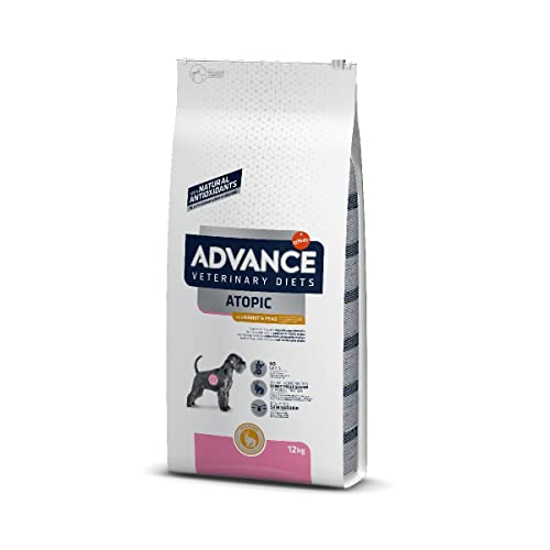Advance Veterinary Diets Atopic Medium & Maxi - Pienso para Perros con Dermatitis atópica con Conejo - 12kg