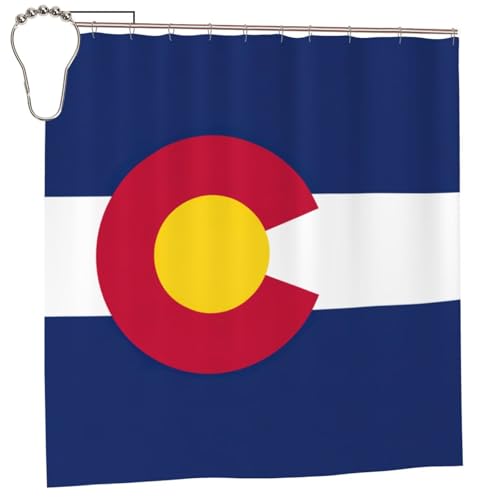 Rideau de douche bouton-pression anti-rouille Colorado pour baignoire