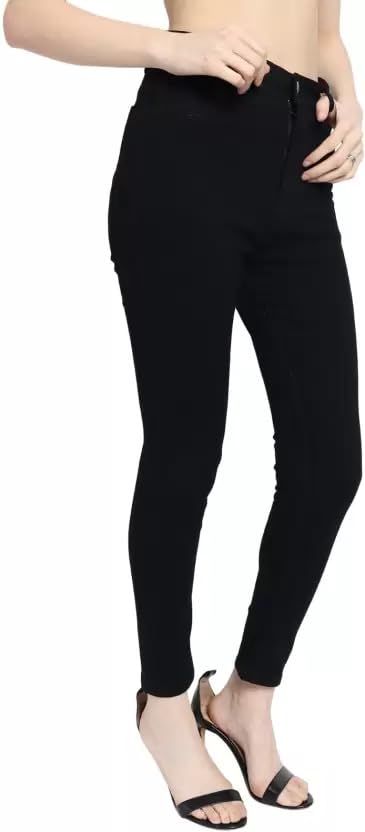 Image of Women Washed Skinny Fit Navy /grey-26