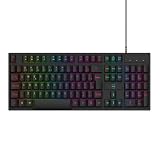 TECLADO MEMBRANA GTE1000 RAINBOW COM FIO USB2.0 PRETO