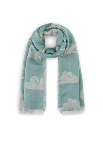 CODELLO Damen Peanuts™ Schal aus Baumwoll-Jacquard mit XL-Snoopy