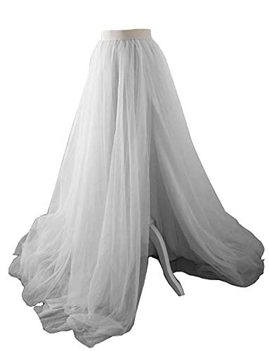 EllieHouse Adult Split Long Floor Prom Party Evening Tulle Skirt P61