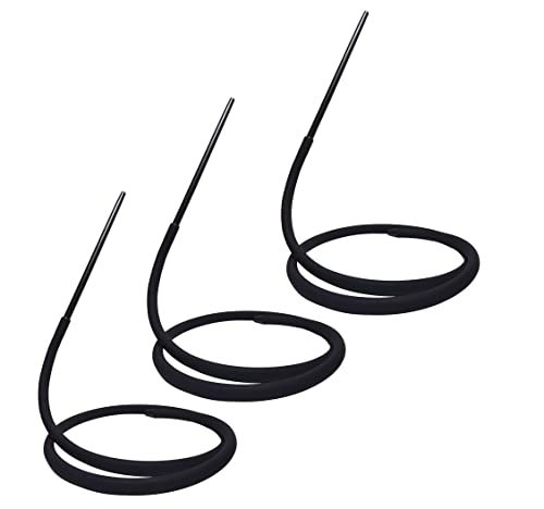 3er Pack 1,8 m Soft Touch Shisha Silikonschlauch mit Mundstück + Adapter für Hookah | Ersatzschlauch für Wasserpfeife…