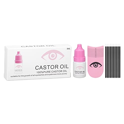 Eyelash Growth Serum Eyebrow Enhancer Eyelash Length Measuring Ruler 10Pcs Small Brush Lash Serum Set 5Ml #TOP2