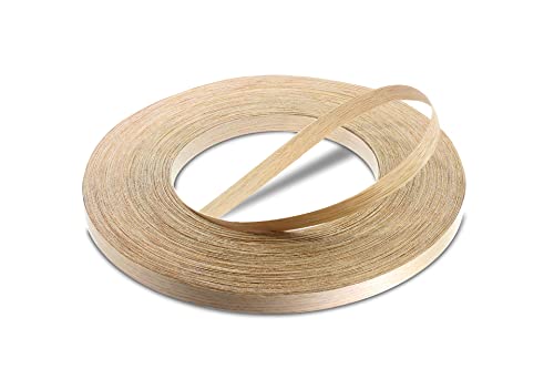 WordPress® 15 mm Eiche Echtholz Kantenumleimer mit Schmelzkleber – 50m Rolle – Einfache Anwendung zum Aufbügeln