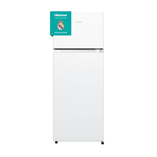 Hisense MTM55205E - Frigorífico Dos Puertas, Calss E, Capacidad 206 L Neto, Alto 143 cm,Cajón Frutas y Verduras,Iluminación led, Puertas Reversibles, Silencioso 40 dBA, Color Blanco