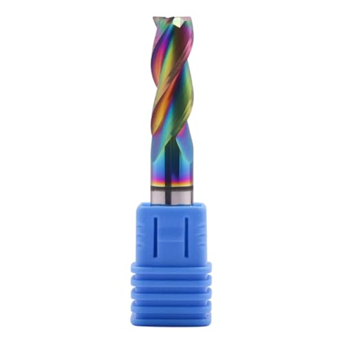 Image of 3 /8 inch 3 Flute Solid Carbide Square End Mill for Aluminum, DLC Coated | 37 Helix, 3 /8 inch Cutting Dia, 3 /8 inch Shank Dia, 1 inch Length of Cut, 2-1 /2 inch Overall Length, for Milling Aluminum and Copper