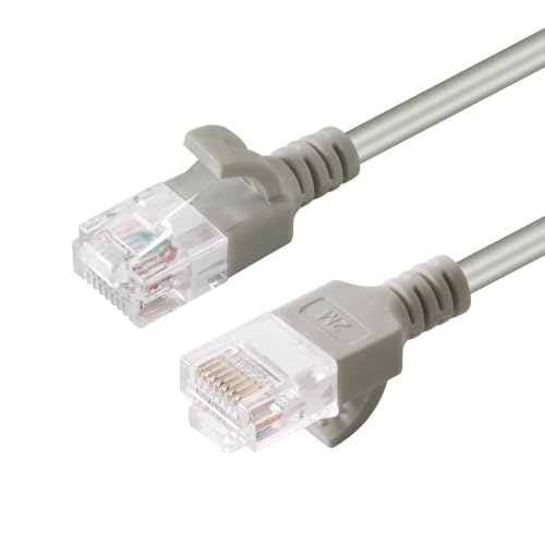 MicroConnect, U/UTP CAT6A Slim 7.5M Grey, Unshielded Network Cable,, LSZH 4x2xAWG 28 CU, OD : 3.6mm,