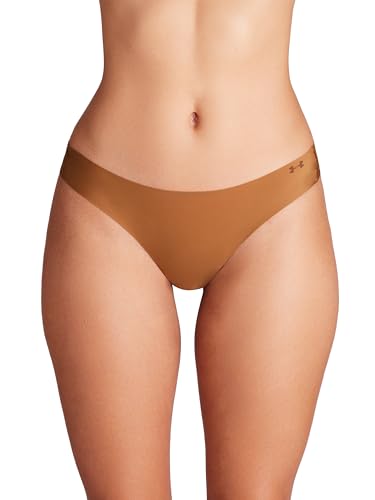 Image of Under Armour Women's 3-pack Pure Stretch No Show Thong Underwear, All-day Comfort & Ultra-soft Fit