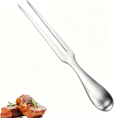 Carving Fork for Meat Heavy Duty 304 Stainless Steel Meat Fork with Ergonomic Handle BBQ Turkey Fork for Roasting Cooking Serving Dishwasher Safe Kitchen Tool for Home