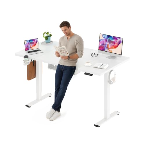 Image of SANODESK 63''x32'' Large Electric Computer Height Adjustable Standing Desk
