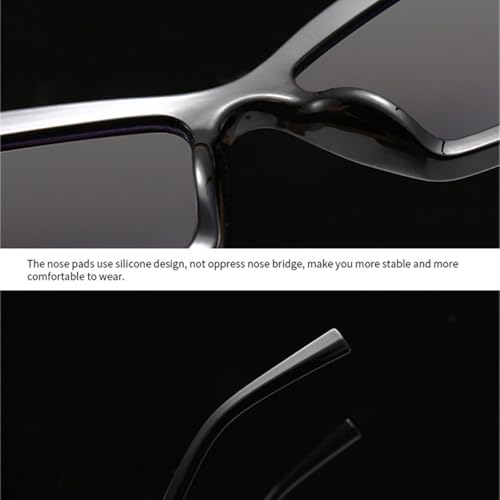 Lunettes de soleil œil de chat rétro bleu thé anti-UV400 pour femme et homme