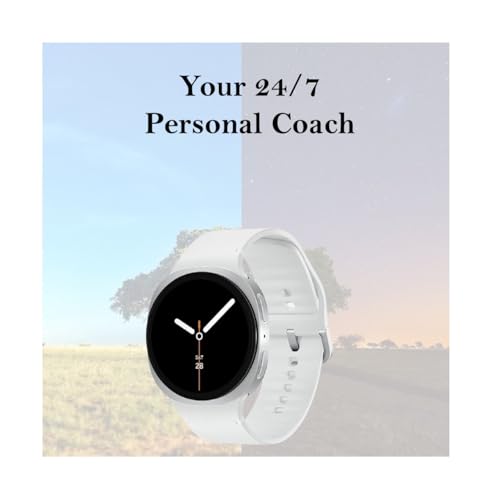Image of Samsung Galaxy Watch 8 (2025) Bluetooth Smartwatch, International Model - Fitness & Sleep Tracking,Heart Rate Monitor, Android Compatible (Not for iOS) - with Extra Sport Band /Charger (Silver, 44mm)