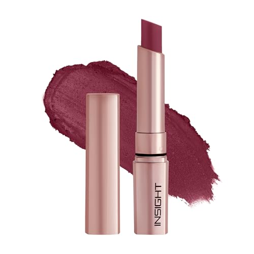 Image of INSIGHT Mousse Matte Lipstick - Rum Cake (4g) | Highly Pigmented | 12+ Hrs Long Stay | Lightweight Velvet Texture | Hydrating Formula with Ceramides & Argan Oil | Waterproof & Transferproof