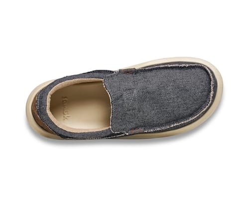 Image of Sanuk Mens Chiba Loafers for Men | Mens Shoes | Slip On Shoes for Men | Men's Slip-on Loafers | Comfort Foam Footbed