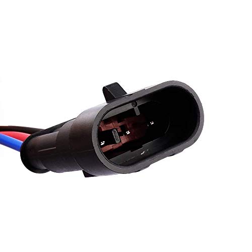 MUYI 5 Kit 3 Pin Way 18 AWG Waterproof Connector Wire 1.5mm Series Terminal Connector Plug Black
