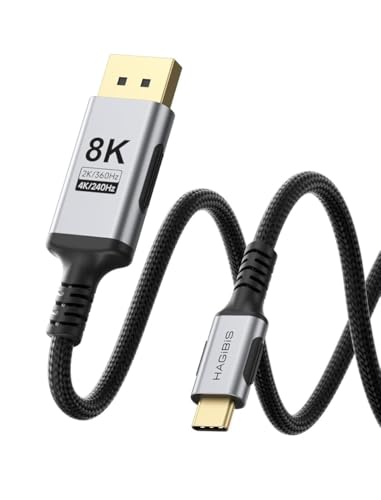 Image of INICIO 8K USB C to DisplayPort 1.4 Bi-Directional Cable [8K@60Hz, 4K@240Hz] Thunderbolt 5 /4 USB4 to DP 32.4Gbps HBR3 Adapter For Type C Monitor MacBook iPad Pro Air iPhone 16 15 XPS S25 S24 Ultra (2m)