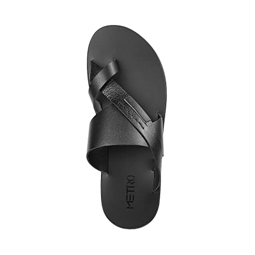 Image of Metro Men's Faux Leather Stylish Casual Sandals