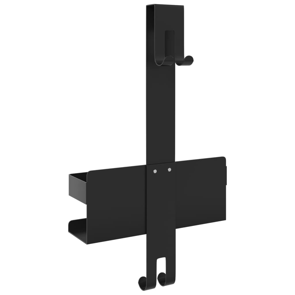 Duschcaddy - Estantería colgante de acero inoxidable 304, 41 cm de altura, con gancho para puerta de ducha de hasta 25 mm, soporta hasta 20 kg, práctico sistema de almacenamiento