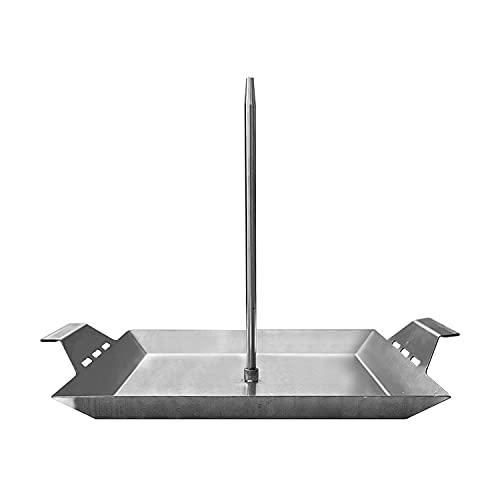 GRILLVANA Stainless Steel Vertical Skewer for Tacos Al Pastor, Shawarma, Kebabs- BBQ Grilling Accessory w/ 2 removable spikes (8.5” and 12”)- Use on Charcoal Grills or Stove- Handles, No Drip Plate by GRILLVANA - Used condition - US$15.03