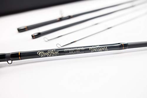 Moonshine Rod Co. The Vesper Series Fly Fishing Rod With Carrying Case And Extra Rod Tip Section - 5Wt 9' #TOP1