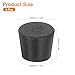 uxcell 4 Pcs Solid Rubber Stopper, Tapered Lab Seal Tube Stopper Plug for Test Tube Flasks Glass Containers Industry and Laboratories, 31x26x25mm Black