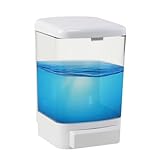 VENKERCHI Manual Soap Dispenser Kitchen Bathroom Wall Mounted Commercial Soap Dispenser for Liquid Containers Shampoo Gel Chamber Plastic - 33.8oz (1000ML)