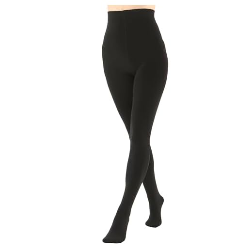 EVERSWE Women's Opaque Fleece Lined Tights, Thermal Tights (Black,S)