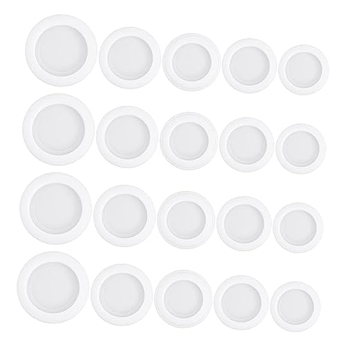 DECHOUS 1set Piggy Bank Bottom Plugs Stoppers for Saving Boxes Compatible with Various Easy to Install for Plaster Figurines and Money Pots 20pcs