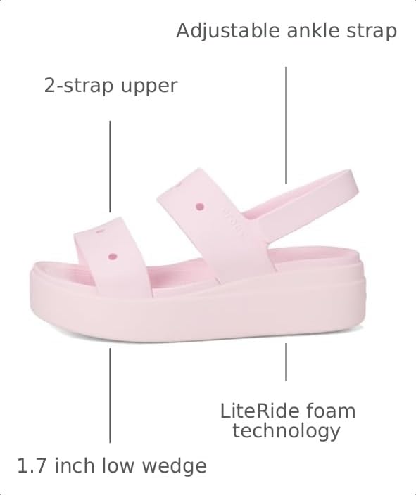Image of Crocs Women's Brooklyn 4U Low Wedges, Platform Wedge Sandals for Women