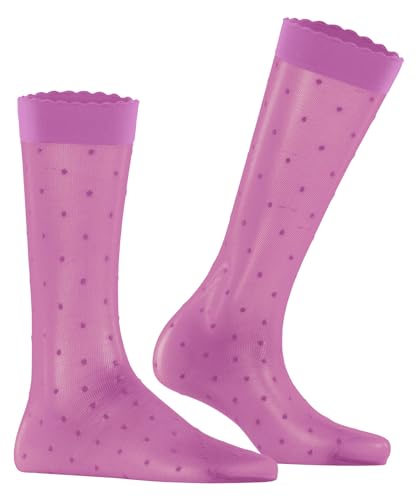 Image of FALKE Women's Dot 15 Denier Knee-High Socks, Patterned Stockings, Casual and Dress, Ultra Sheer Fine Mesh, Nylon