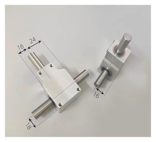 Renvoi d'angle 90 degrés pour double arbre de sortie 12mm de robot - 2