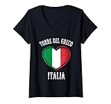 Photo Gallery donna italia flag heart torre del greco city maglietta con collo a v Photo Gallery donna italia flag heart torre del greco city maglietta con collo a v