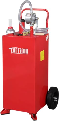 TUFFIOM 30 Gallon Portable Gas Caddy with Wheels,Fuel...