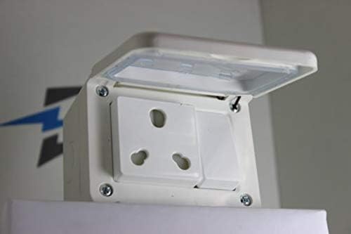 Epic Waterproof 3-Module Plastic Gang Box with 6 Amp Switch & Socket ...