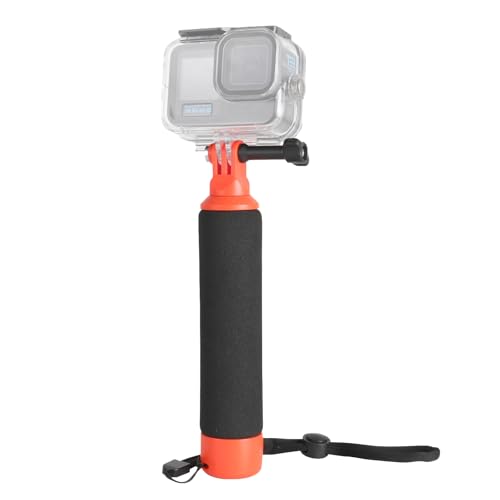 HSU Schwimmende Handgriff für Action-Kameras, Wasserdichter Einbeinstativ Schwimmer Hand Grip Zubehör für Hero 13/12/11/10/9/8/7/6/5/4/3 Insta 360 X5/X4/X3/X2 Osmo Action 3/4/5Pro