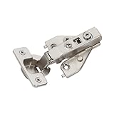 Amerock 2 Pack Full Overlay Self-Closing Euro Concealed Hinge for Face Frame Cabinet, 105-degree Opening Angle with 3-Way adjustability