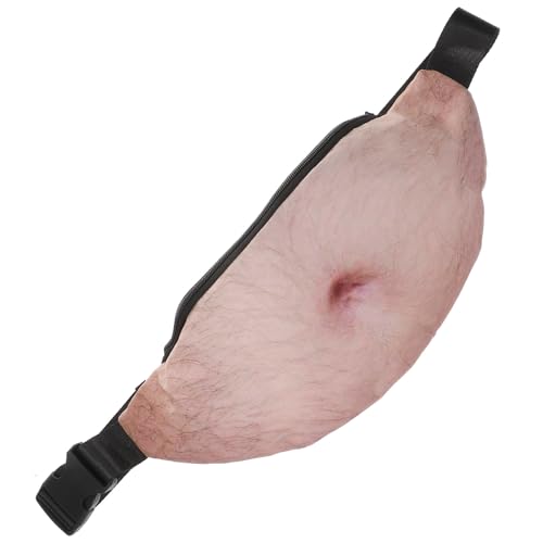 Cabilock Riñonera para Hombre de PU, Bolsa de Cintura Antirrobo, Diseño Creativo Capacidad para Teléfono y Accesorios, Adecuado para Viajes y Actividades al Aire Libre