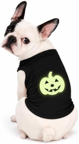 Glow in the Dark Halloween Dog Shirt, Halloween Dog Shirt, Hallow...