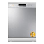 COMFEE' CDWPF1201PS Lave-vaisselle Pose Libre, 60 cm, 12 couverts, départ différé, fonction demi-charge, paniers flexibles - Acier Inoxydable, 49 dB, Commande Bouton