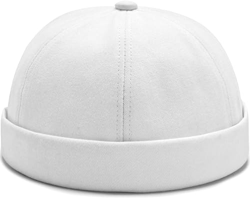 Image of Dome Brimless Hats for Women Men Beanie Docker Cap Sailor Skull Cap